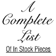 A Complete List of in stock inventory